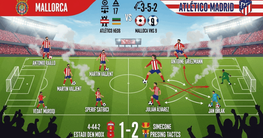Khám Phá Chiến Thuật Bóng Đá Mallorca vs Atlético Madrid: Cuộc Chiến Phòng Ngự vs Tấn Công Sắc Bén Tại Son Moix