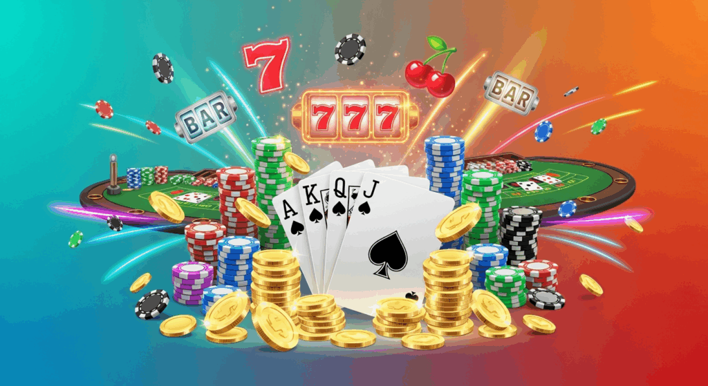 hakimi chấn thương chơi casino phổ biến bao gồm poker, slots và bàn live dealer